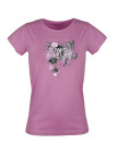 MAYFLOWER DAVY2 - Tee-shirt Col Rond Lilas/Rose 100% Coton