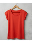 MAYFLOWER DELHI1 - Tee-shirt Sans Manches Orange Coton Flammé
