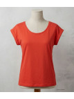 MAYFLOWER DELHI1 - Tee-shirt Sans Manches Orange Coton Flammé