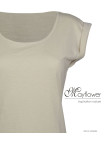 MAYFLOWER DELHI2 - Tee-shirt Sans Manches Beige Coton Flammé