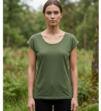 Mayflower DELHI4 - Tee-shirt sans manches Kaki en coton léger