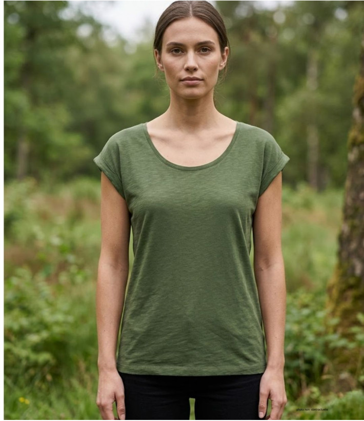 Mayflower DELHI4 - Tee-shirt sans manches Kaki en coton léger