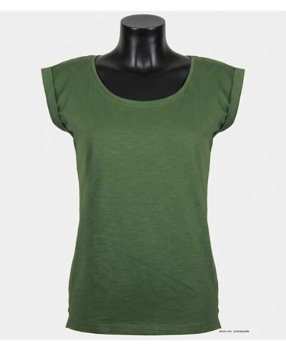 Mayflower DELHI4 - Tee-shirt sans manches Kaki en coton léger