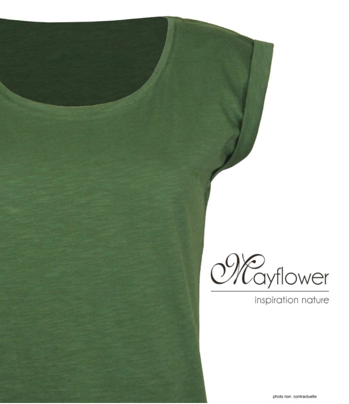 Mayflower DELHI4 - Tee-shirt sans manches Kaki en coton léger