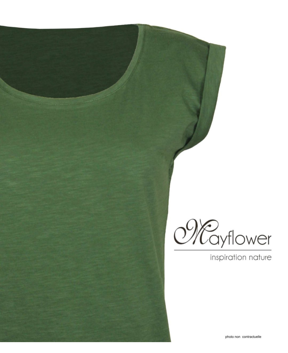 Mayflower DELHI4 - Tee-shirt sans manches Kaki en coton léger