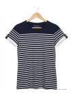 Tee-shirt marin femme MAYFLOWER DELICAT1 bleu blanc