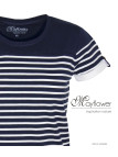 Tee-shirt marin femme MAYFLOWER DELICAT1 bleu blanc