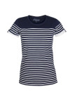 Tee-shirt marin femme MAYFLOWER DELICAT1 bleu blanc