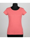 MAYFLOWER DERICK2 - Tee-shirt Col Bateau Corail 100% Coton
