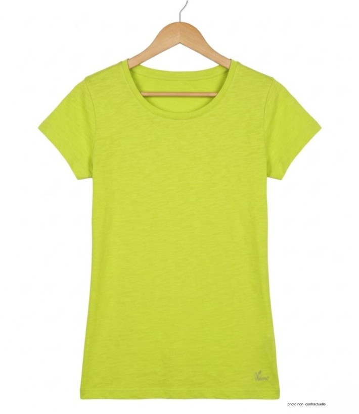 MAYFLOWER DERICK4 - Tee-shirt Col Bateau Jaune 100% Coton