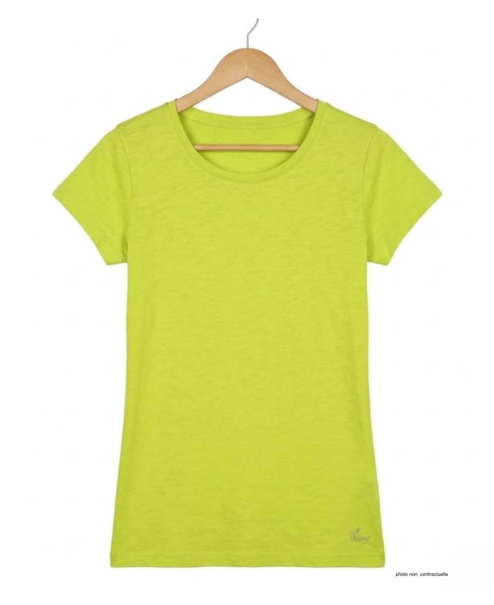 MAYFLOWER DERICK4 - Tee-shirt Col Bateau Jaune 100% Coton