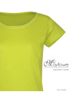 MAYFLOWER DERICK4 - Tee-shirt Col Bateau Jaune 100% Coton