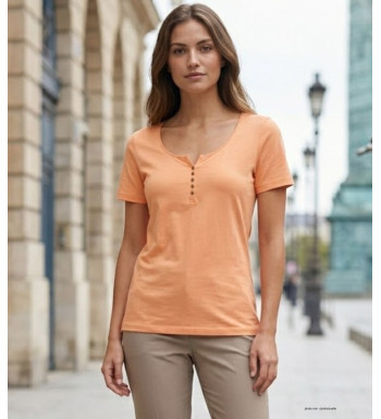MAYFLOWER DETROIT1 - Tee-shirt Coton Bio Orange Pêche Boutique