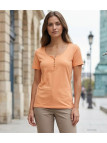 MAYFLOWER DETROIT1 - Tee-shirt Coton Bio Orange Pêche Boutique