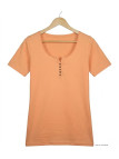 MAYFLOWER DETROIT1 - Tee-shirt Coton Bio Orange Pêche Boutique