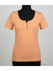 MAYFLOWER DETROIT1 - Tee-shirt Coton Bio Orange Pêche Boutique