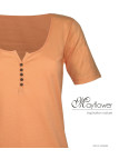 MAYFLOWER DETROIT1 - Tee-shirt Coton Bio Orange Pêche Boutique