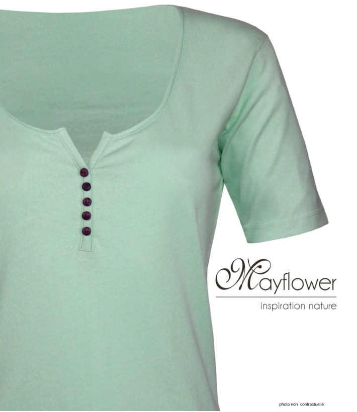 Tee-shirt Mayflower Detroit4 Coton Bio - Confort & Style