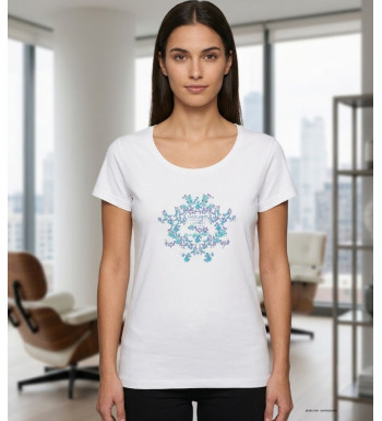 Tee-shirt Mayflower Diapo2 Blanc - Pur Coton & Sérigraphie