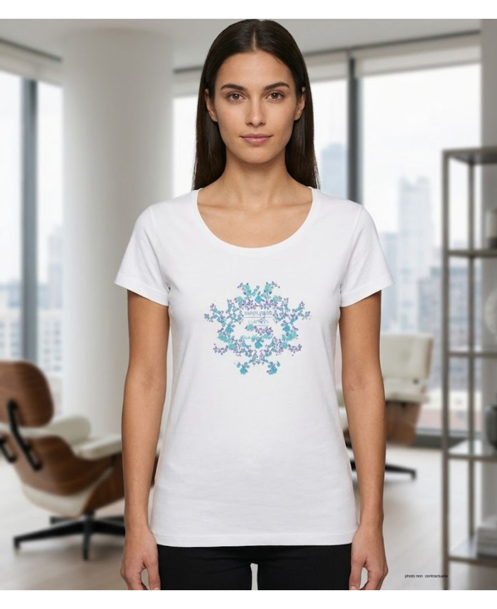 Tee-shirt Mayflower Diapo2 Blanc - Pur Coton & Sérigraphie