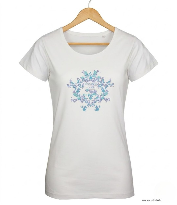 Tee-shirt Mayflower Diapo2 Blanc - Pur Coton & Sérigraphie