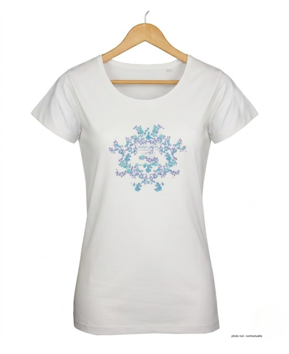 Tee-shirt Mayflower Diapo2 Blanc - Pur Coton & Sérigraphie