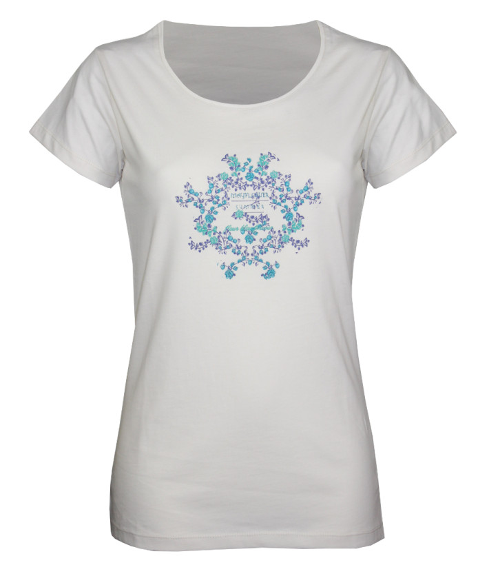 Tee-shirt Mayflower Diapo2 Blanc - Pur Coton & Sérigraphie
