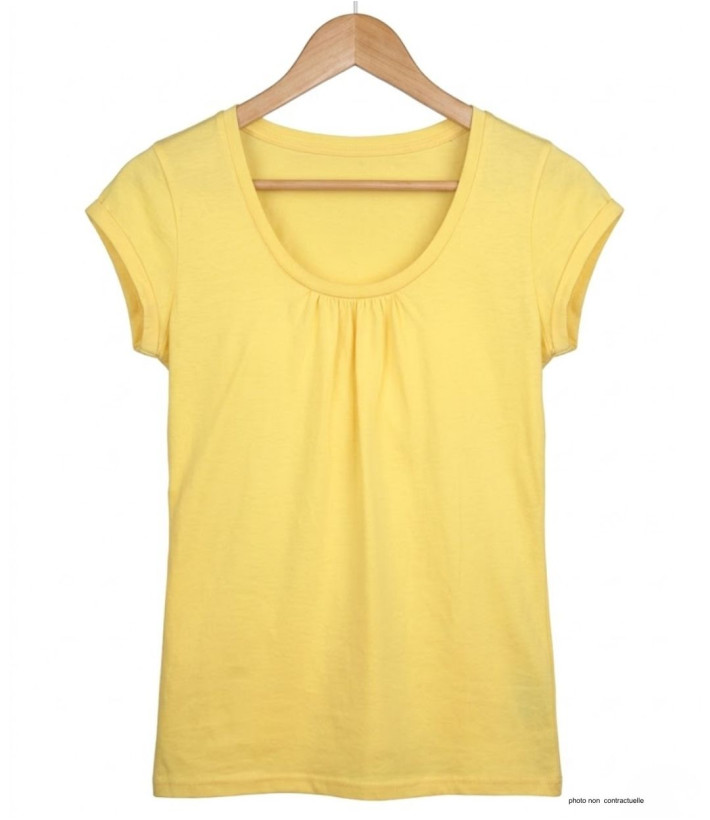 Tee-shirt Mayflower Djibouti2 Jaune - Coton Bio & Fronces