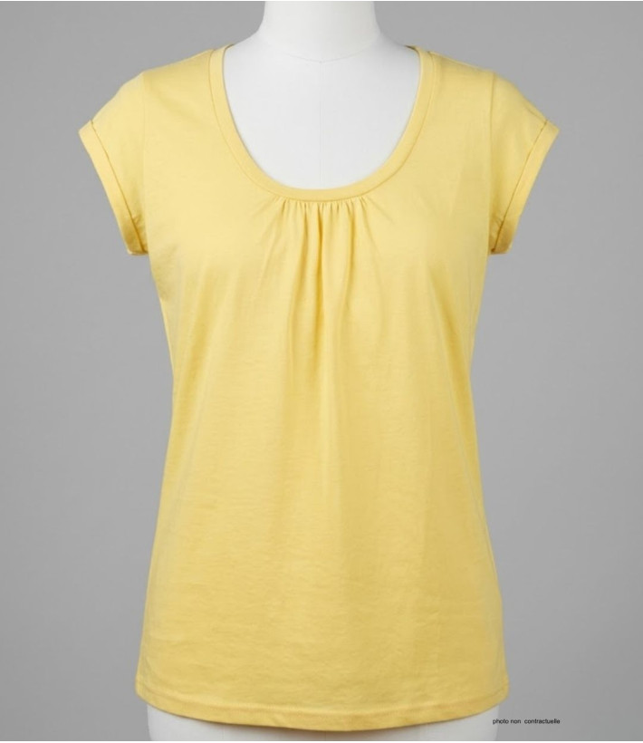 Tee-shirt Mayflower Djibouti2 Jaune - Coton Bio & Fronces