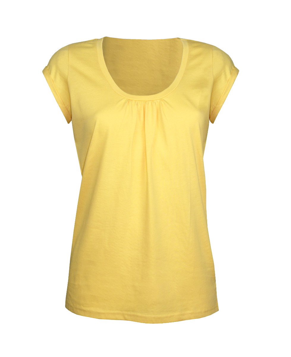Tee-shirt Mayflower Djibouti2 Jaune - Coton Bio & Fronces