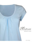 Tee-shirt Mayflower Djibouti3 Bleu Clair - Coton Bio & Fronces