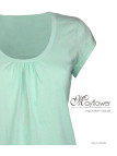 Tee-shirt Mayflower Djibouti4 Vert Sauge - Coton Bio & Fronces