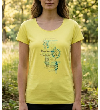 Tee-shirt Mayflower Dojo1 Jaune - Coton & Motif Herbier