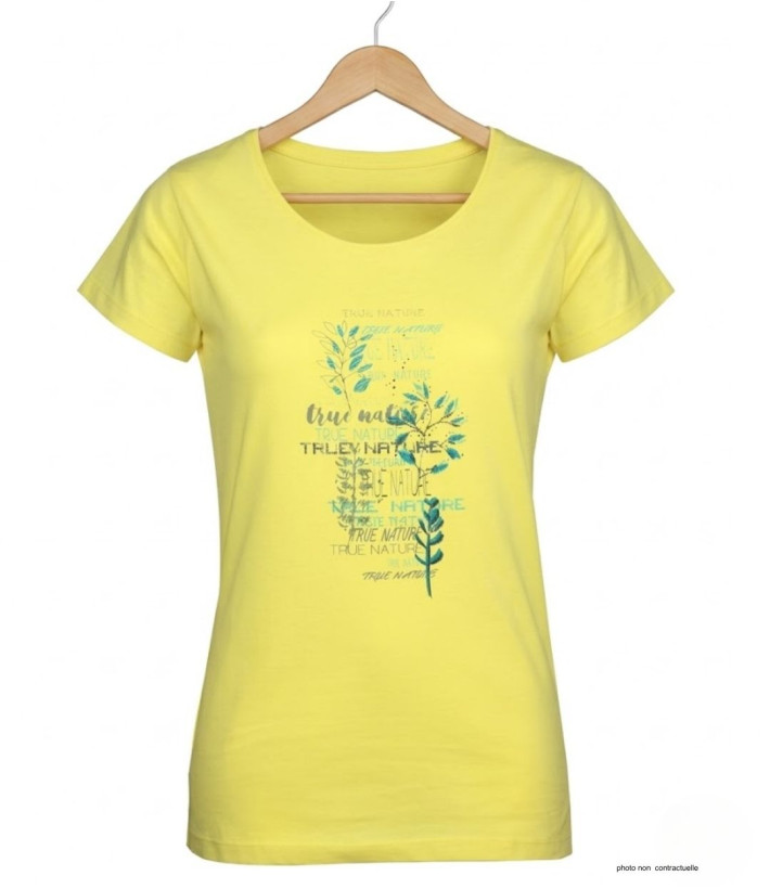 Tee-shirt Mayflower Dojo1 Jaune - Coton & Motif Herbier