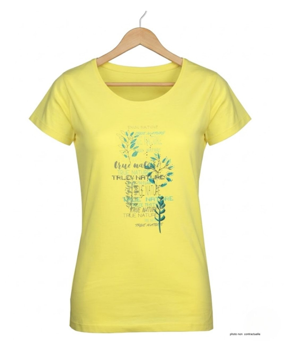 Tee-shirt Mayflower Dojo1 Jaune - Coton & Motif Herbier
