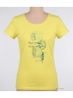 Tee-shirt Mayflower Dojo1 Jaune - Coton & Motif Herbier