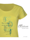 Tee-shirt Mayflower Dojo1 Jaune - Coton & Motif Herbier