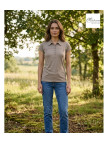 Polo Femme Mayflower Dusty1 Taupe - 100% Coton Flammé