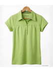 Polo Mayflower Dusty3 Vert Anis - 100% Coton Flammé