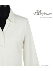 Polo Femme MAYFLOWER KF268L Blanc Manches 3/4 | 100% Coton
