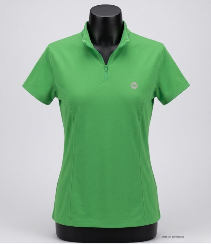 Polo Rando Femme OGALO SE1189V Vert | Technique & Zippé