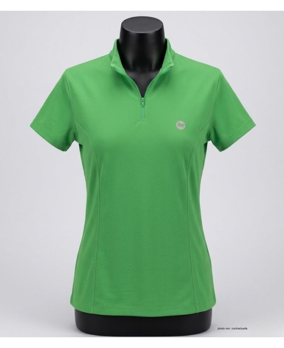Polo Rando Femme OGALO SE1189V Vert | Technique & Zippé