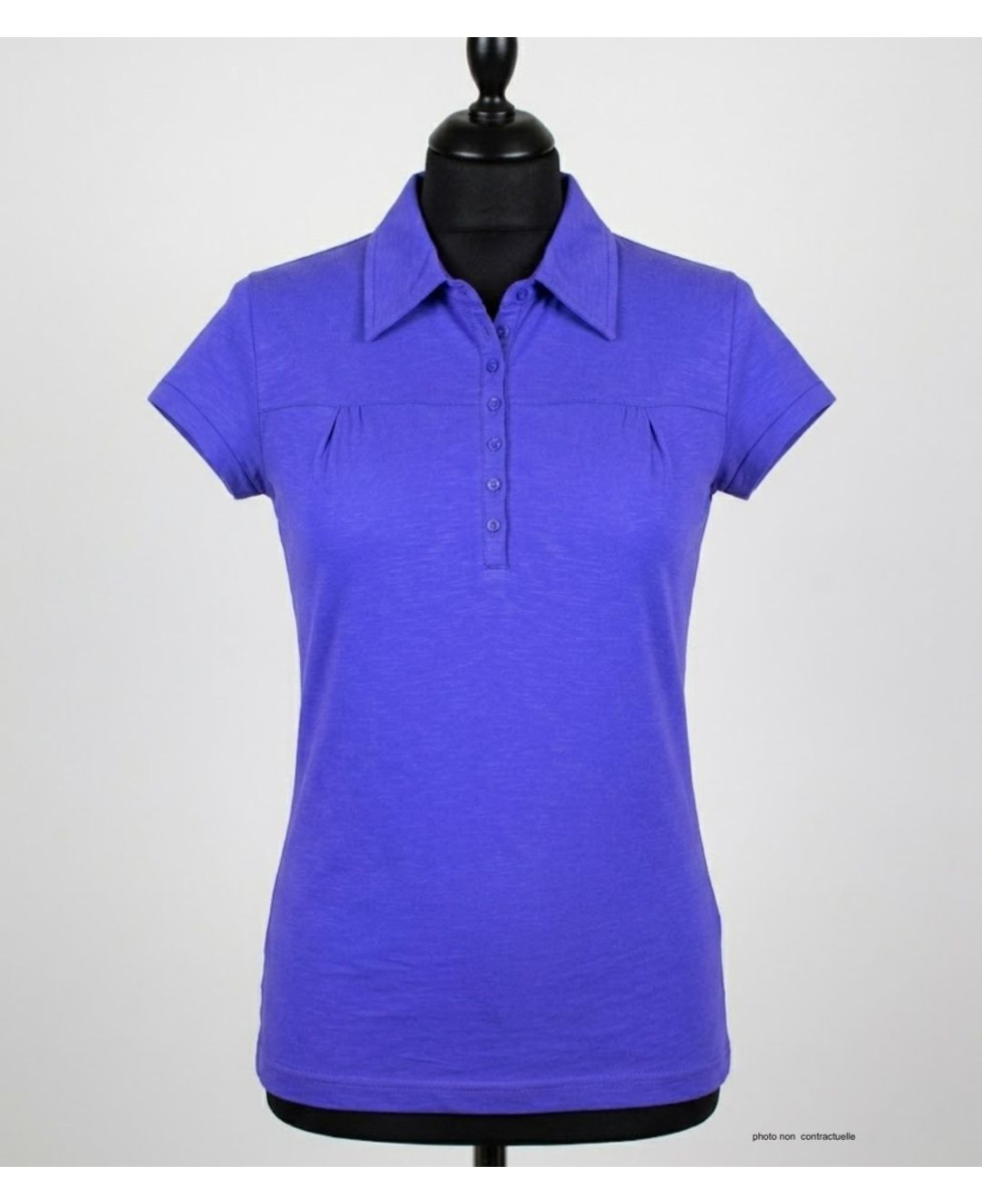Polo Femme MAYFLOWER DUSTY5 Indigo | Fronces & Col V Chic