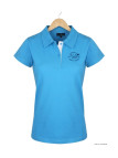 Polo Femme MAYFLOWER LEONOR1 Bleu | Maille Piquée & Broderie