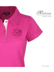 Polo Femme MAYFLOWER LEONOR2 Rose Vif | Maille Piquée Chic