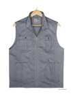 Gilet Homme MAYFLOWER SE1022G Gris | 100% Coton Multipoches