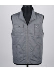 Gilet Homme MAYFLOWER SE1022G Gris | 100% Coton Multipoches