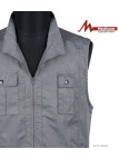 Gilet Homme MAYFLOWER SE1022G Gris | 100% Coton Multipoches