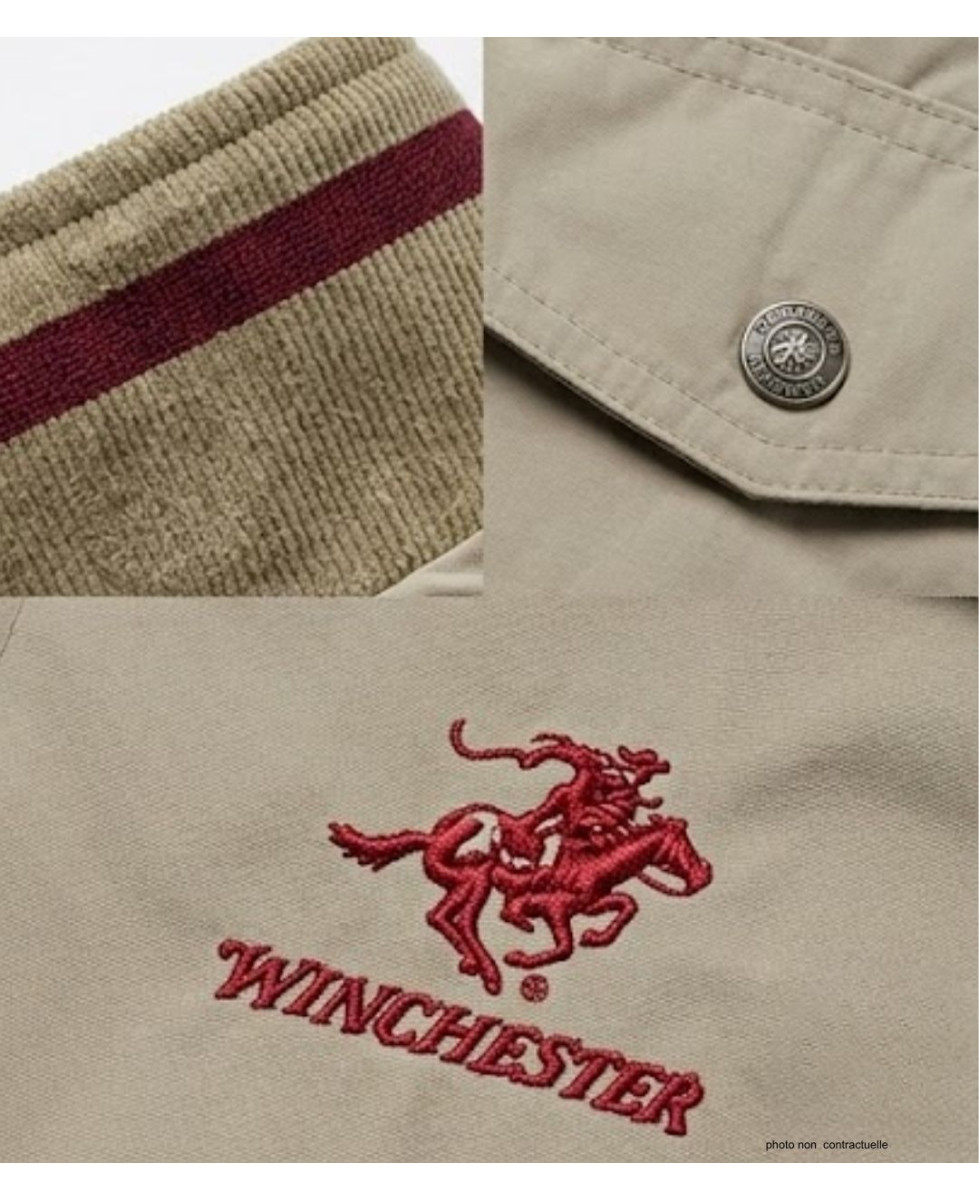 WINCHESTER WE1213B : Gilet sans manches beige ou bordeaux