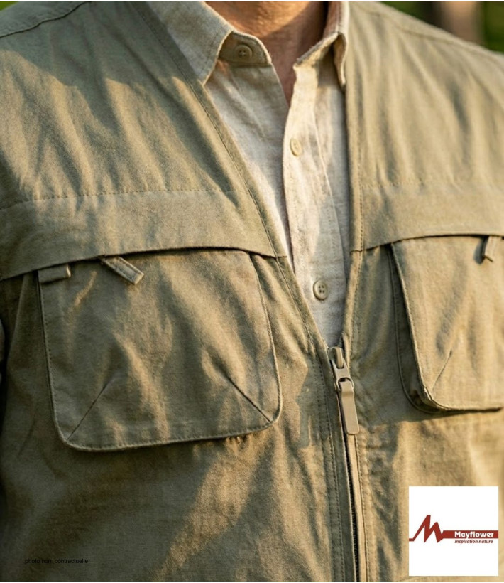 MAYFLOWER 818063U001 : Gilet sans manches 100% Coton Beige